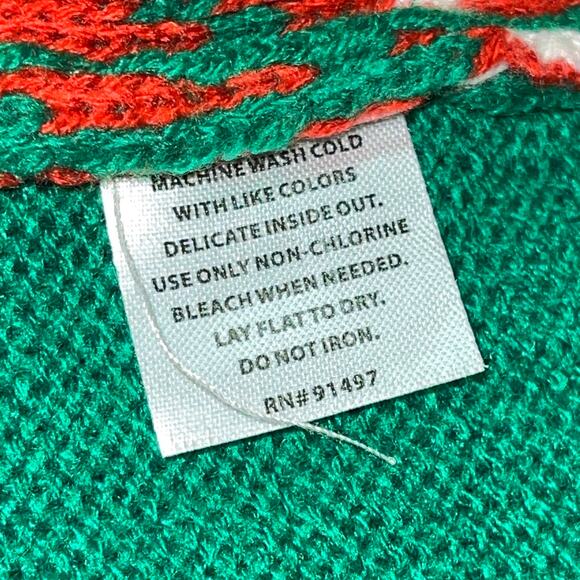 Party Sweater Dec 25th Baby Elf in a Carrier 3D Ugly Christmas Sweater Size 2XL - Picture 5 of 5